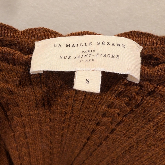 Sezane Ornella Jumper 100% merino Sweater - Picture 4 of 6